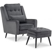 M Mcombo Ohrensessel Fernsehsessel Relaxsessel mit Hocker, Samt, 7277DE M Mcombo Ohrensessel Fernsehsessel Relaxsessel mit Hocker, Samt, 7277DE von MCOMBO