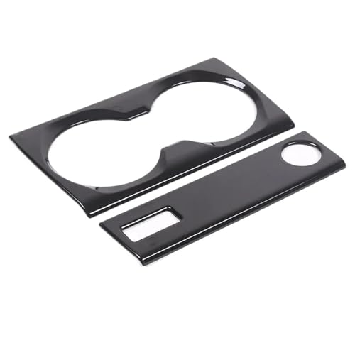 MCQNDS Auto Center Control Wasser Tasse Halter Kratzfest Panel Aufkleber Für B&MW X1 U11 2023-2024 Autoinnenraum(Black) von MCQNDS