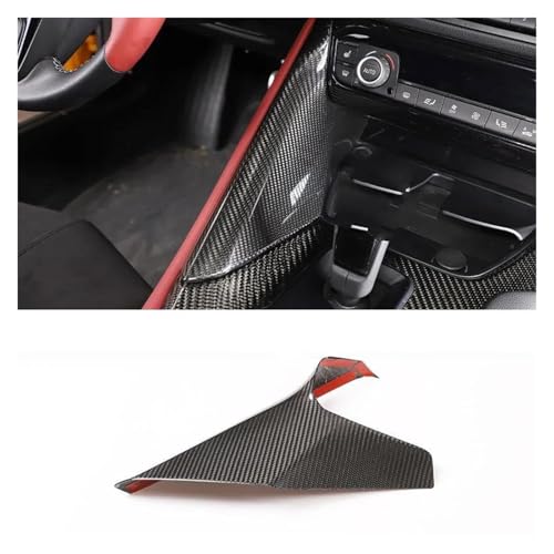 MCQNDS Für Toyota GR Für Supra A90 MK5 2019 2020 2021 2022 Auto Center Control Getriebe Seite Trim Panel Trim Abdeckung Autoinnenraum(Real Carbon Fiber) von MCQNDS