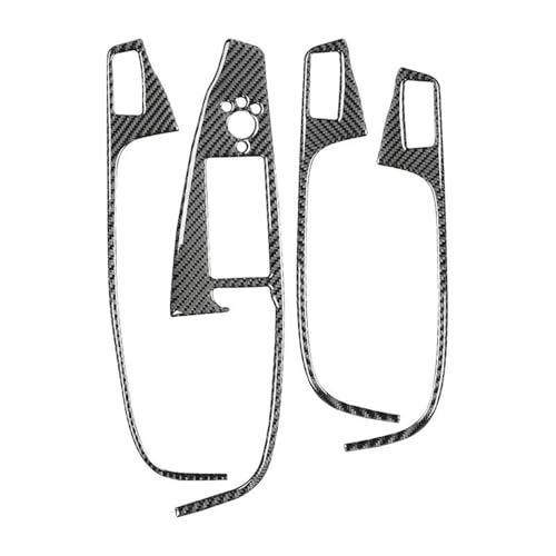 MCQNDS Kohlefaser-Modifikation Innenraum Auto Windows Bedienfeld Zierrahmen Dekor Abdeckung Aufkleber Für Q5 2010-2017 Autoinnenraum(Left-Hand Drive) von MCQNDS