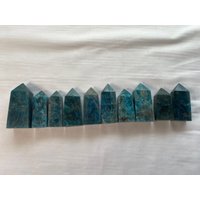 Blaue Apatit Kristallspitzen. Umwerfende Farbe von MCRESINandCRYSTALS