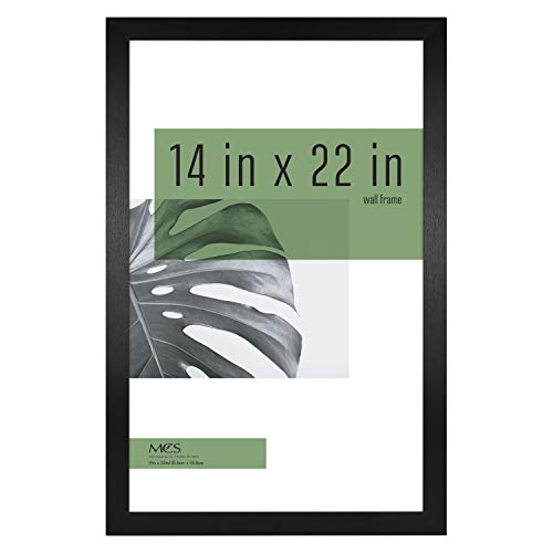 MCS 14x22 Inch Gallery Frame, Black Woodgrain Studio Galerierahmen 35,6 x 55,9 cm, Schwarz Holz-Optik, 14 x 22 in von MCS