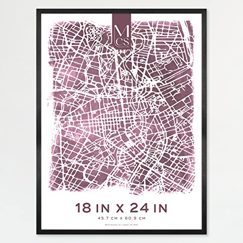 MCS Edgeline Metall Posterrahmen Back-Loading Bilderrahmen für Wandkunst 18 x 24 Zoll schwarz MCS Edgeline Metall Posterrahmen Back-Loading Bilderrahmen für Wandkunst 18 x 24 Zoll schwarz von MCS