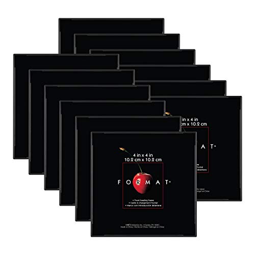 MCS Format Bilderrahmen, Galerie-Wandrahmen, Schwarz, 4 x 4, 12 Stück von MCS