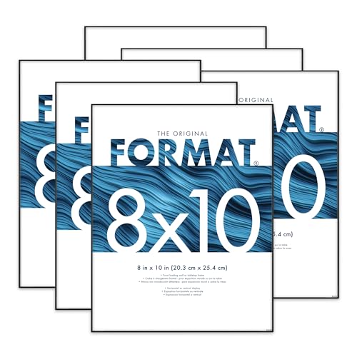 MCS Format Bilderrahmen, Schwarz, 8 x 10, 6 Stück von MCS