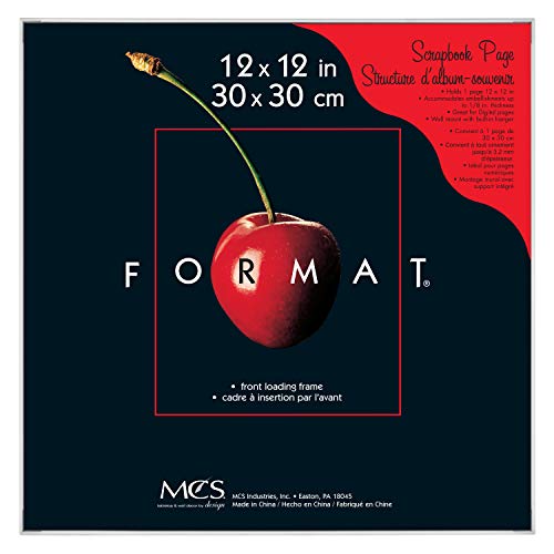 MCS Format Frame Rahmen, Glas, Weiss/opulenter Garten, 12 x 12 in von MCS