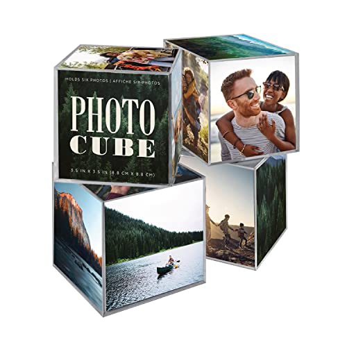 MCS Kunststoff 6-Kant Foto Cube, klar, Set 4 von MCS