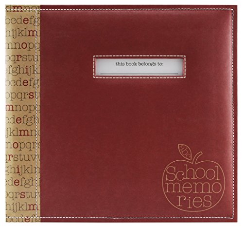 MCS MBI 850010 Schulerinnerungen, Scrapbook-Album mit 30,5 x 30,5 cm, Seiten mit Unterschriftenöffnung von MCS