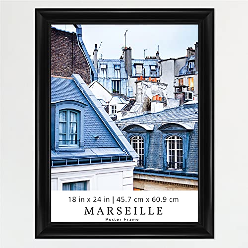 MCS Poster Frame, 18x24 Inch, Black Marseille Posterrahmen, 45,7 x 61 cm, Schwarz, 18 x 24 in von MCS