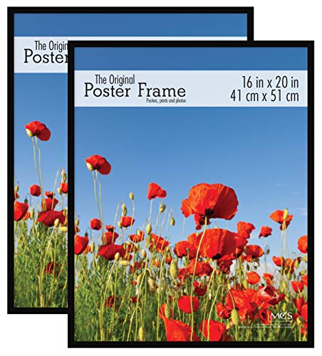 MCS Poster Original Posterrahmen, 40,6 x 50,8 cm, 2er-Pack, Schwarz (63909), 2-Pack, 2 von MCS