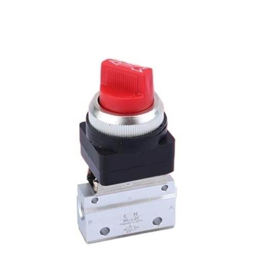 1/8" PT Innengewinde Dreiwege-Pneumatikventil mit zwei Positionen MOV-01 MOV-02 MOV-03A mechanisches Druckknopfschaltventil MOV-321(MOV-01-Red) von MCSEROST