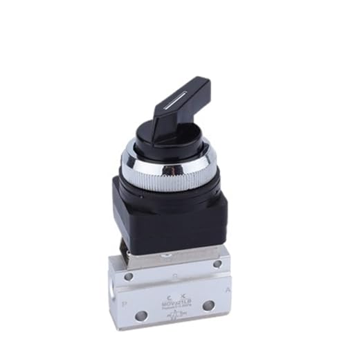 1/8" PT Innengewinde Dreiwege-Pneumatikventil mit zwei Positionen MOV-01 MOV-02 MOV-03A mechanisches Druckknopfschaltventil MOV-321(MOV321LB-Black) von MCSEROST