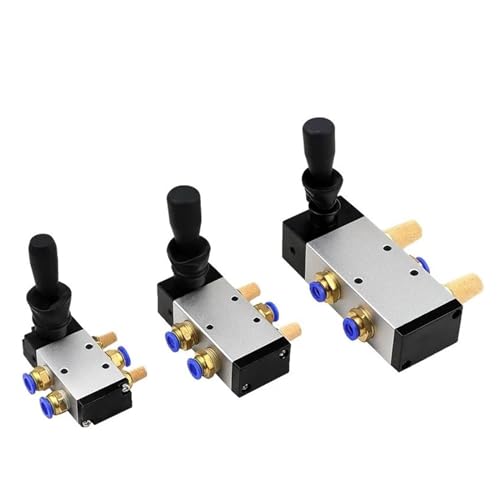 1 Stück 4H210-08 5/2 4H310-10 4H-410-15 Modus-Griff-Betriebssteuerung pneumatische manuelle Ventilauswahl(4H410-15,With-12mm-Fitting) von MCSEROST