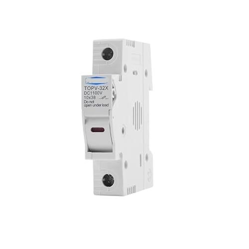 1P 2P DC Sicherungshalter 10 * 38mm Hochspannung Solar Photovoltaik 1100V TOPV-30 Basis Photovoltaik Systemschutz GPV(1P With LED) von MCSEROST