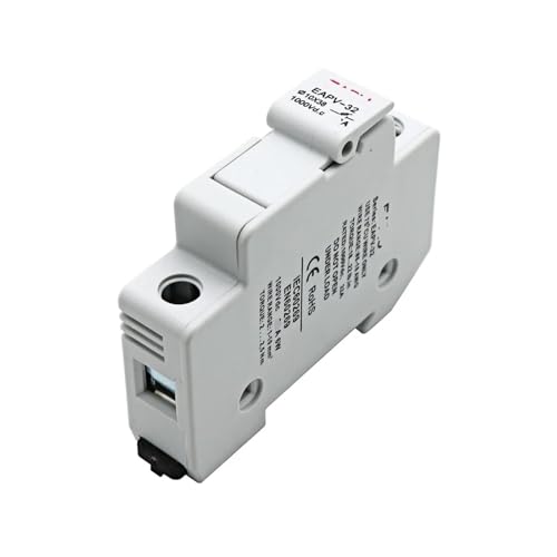 1P DIN-Schienen-Solar-Photovoltaik-DC-Sicherungshalter mit Kontrollleuchte, geeignet for 10 x 38 mm DC-Photovoltaik-Sicherungskette(15A,EAPV-32-1P) von MCSEROST