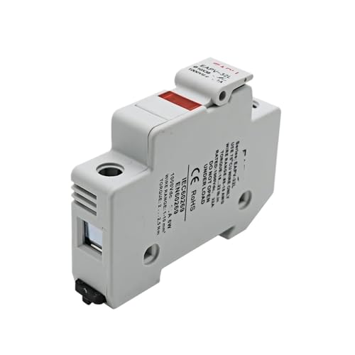 1P DIN-Schienen-Solar-Photovoltaik-DC-Sicherungshalter mit Kontrollleuchte, geeignet for 10 x 38 mm DC-Photovoltaik-Sicherungskette(6A,EAPV-32L-1P) von MCSEROST