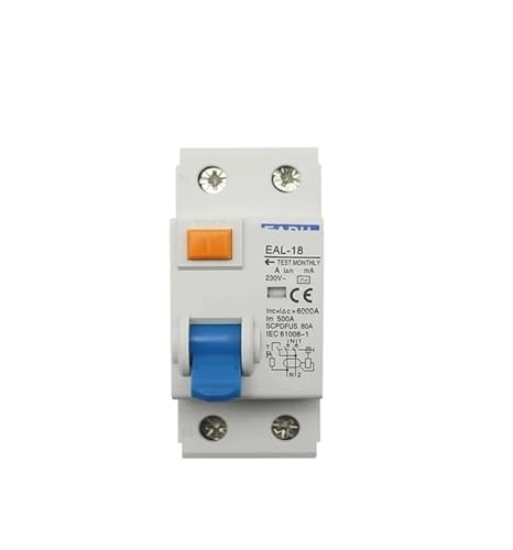2P 100/300mA AC Typ elektromagnetischer Fehlerstromschutzschalter Differentialschutzschalter Sicherheitsschalter(300MA_20A) von MCSEROST