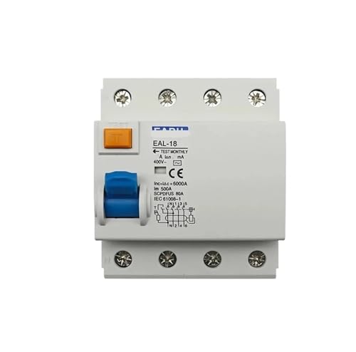 4P 10/30mA AC Typ elektromagnetischer Fehlerstromschutzschalter Differentialschutzschalter Sicherheitsschalter(10MA_50A) von MCSEROST