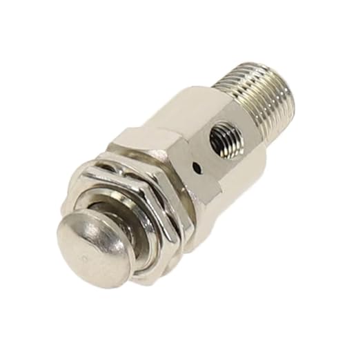 Luftpneumatisches mechanisches Ventil TAC2-3P normalerweise geschlossenes Auslassventil 2-Positionen 3-Wege-M5-Innengewinde 1/8 Außengewinde Selbstrückstellender Knopfschalter(TAC2-3P) von MCSEROST