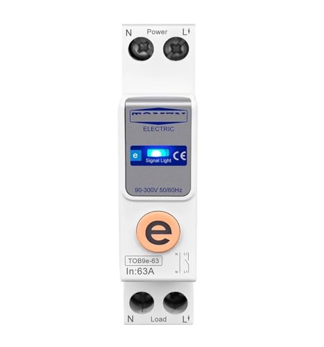 TOB9e-63 1P+N 63A 110V 220V Switch Energiezähler Kilowattstundenmessung Leistungsschalter Timer Relais Home Schutz(TOB9e-63 20A) von MCSEROST