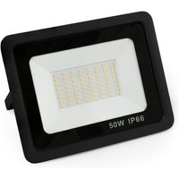 LED-Außenstrahler McShine Slim 50W, 4250 Lumen, IP66, 3000K, warmweiß von MCSHINE
