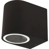 Wandleuchte Mcshine Oval-A schwarz, IP44, 1x GU10, Aluminium Gehäuse von MCSHINE