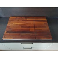 2-Teilige Herdabdeckung - Nussbaum Dicke 26 Mm Ceranfeld Abdeckung, Schneidebrett, Kochfeld-Abdeckung von MCVikings