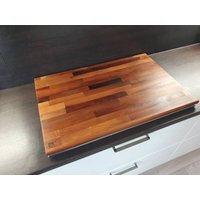Herdabdeckung - Nussbaum Dicke 26 Mm Ceranfeld Abdeckung, Schneidebrett, Kochfeld-Abdeckung von MCVikings
