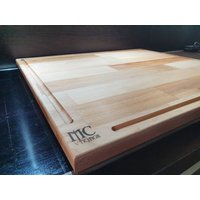 Kochfeld Abdeckung Buche - Dicke 38mm, Herdabdeckung, Ceranfeld Abdeckung, Schneidebrett von MCVikings