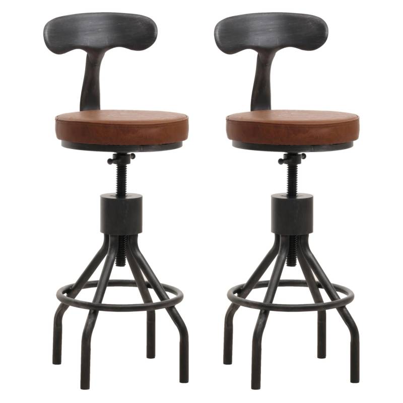 MCW 2er-Set Barhocker N22 Braun von MCW
