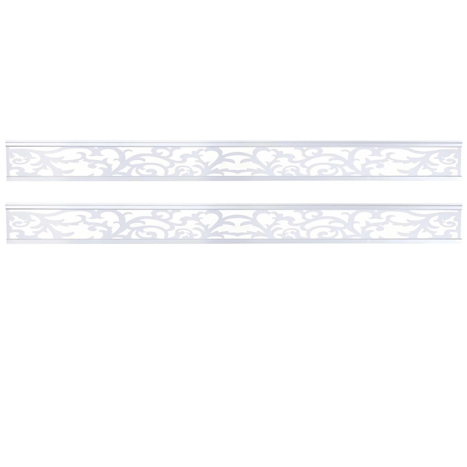 MCW 2er-Set Dekopaneel Für WPC-Sichtschutz Savoie Verkleidung 16x177cm Weiß von MCW