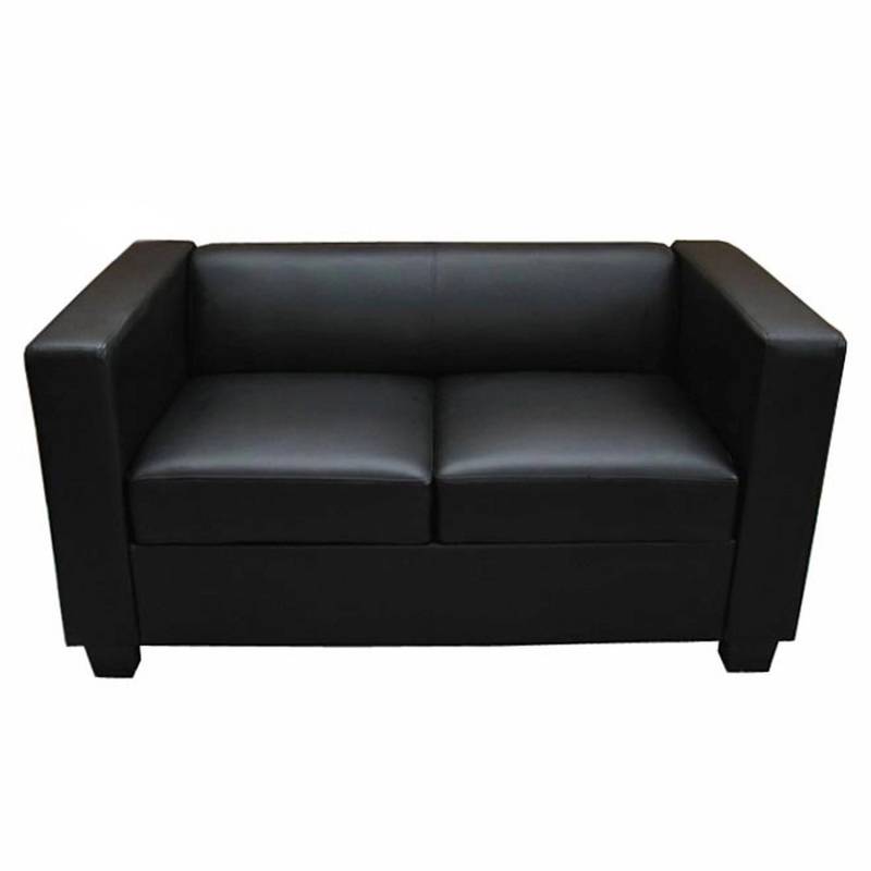MCW 2er Sofa Lille Kunstleder Schwarz von MCW