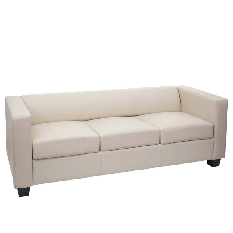 MCW 3er Sofa Lille Kunstleder Creme von MCW