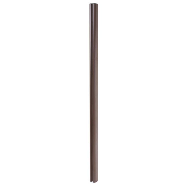 MCW Alu-Pfosten Savoie-WPC-Zaun Pfeiler Pfahl Stecksystem 1,86m - Braun von MCW