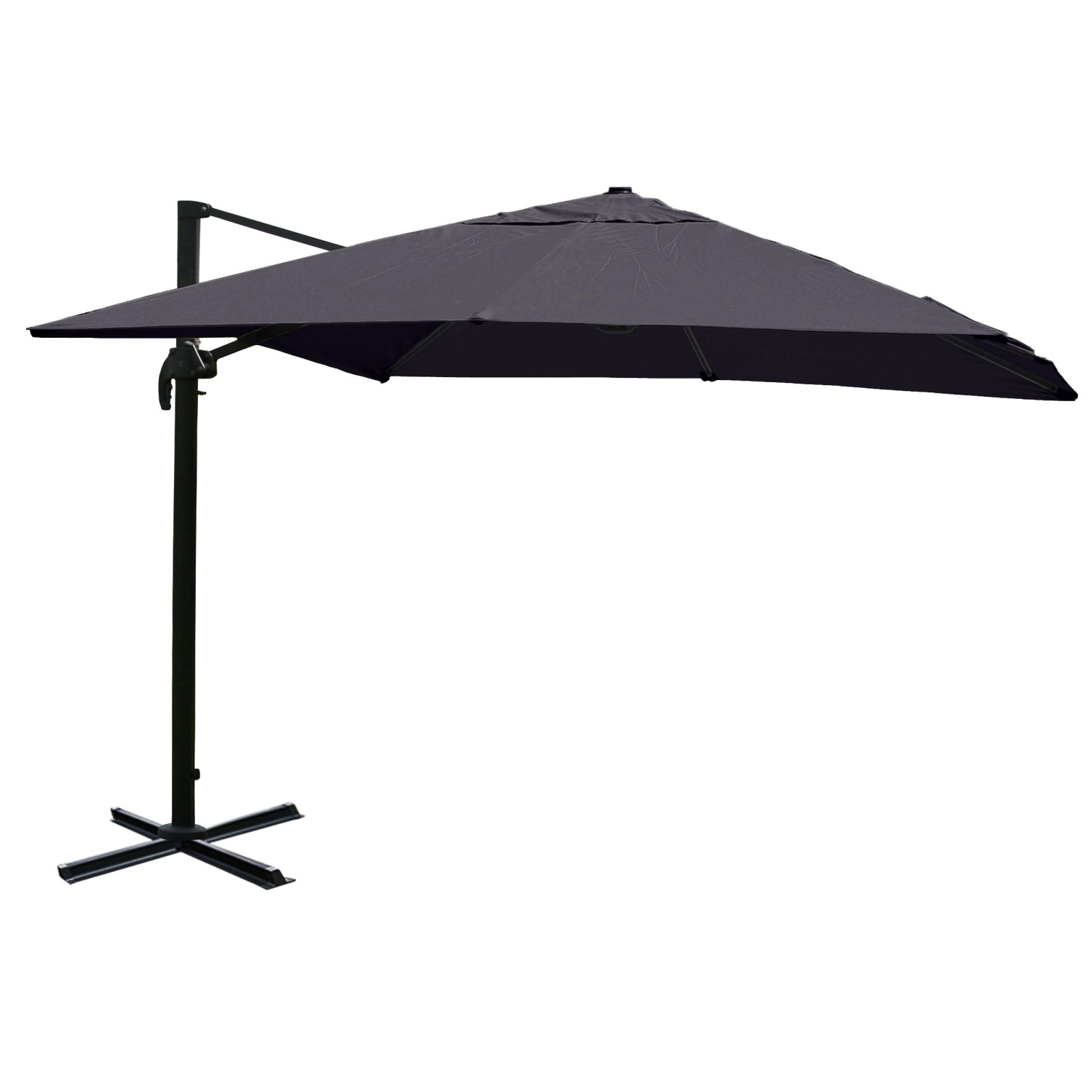 MCW Ampelschirm A96 3x3m Alu/Stahl Anthrazit ohne Ständer Drehbar MCW Ampelschirm A96 3x3m Alu/Stahl Anthrazit ohne Ständer Drehbar von MCW