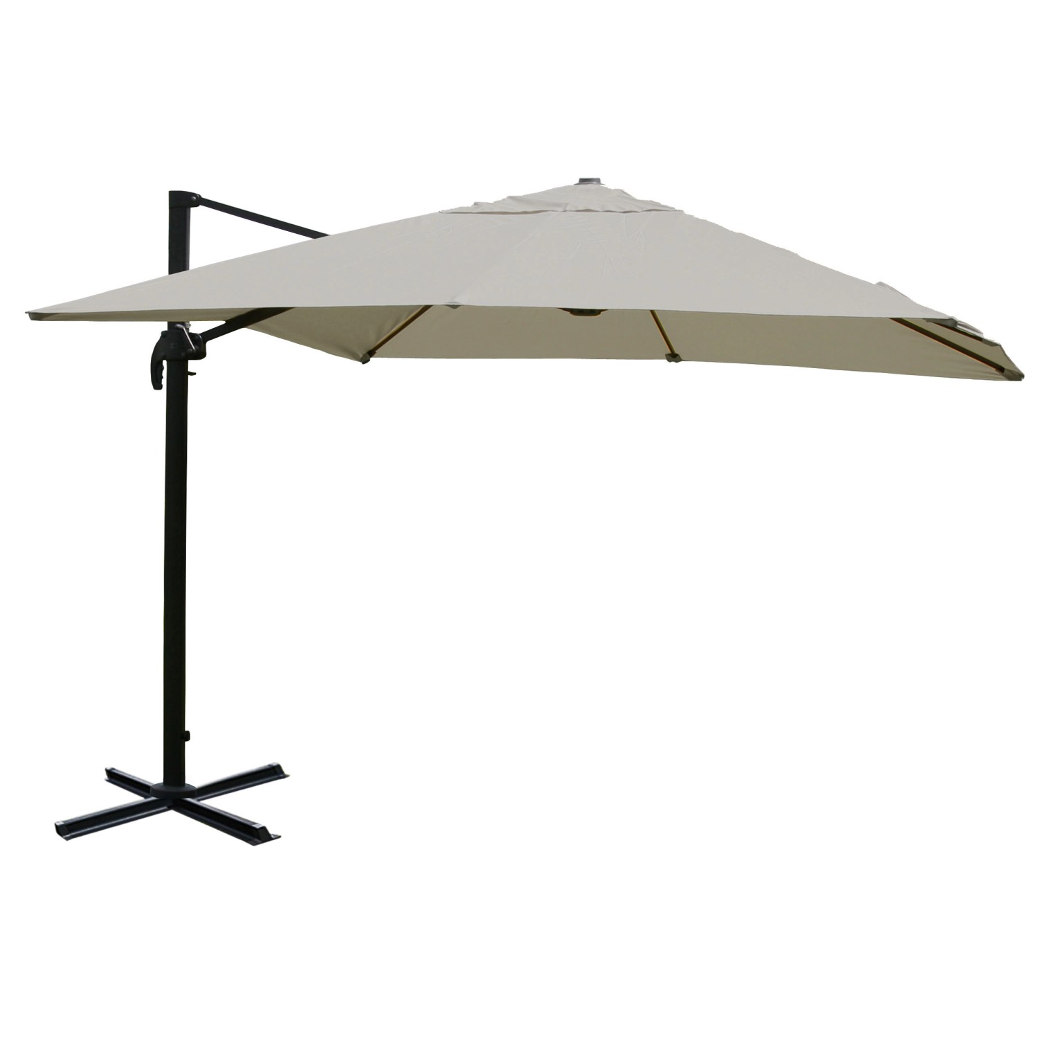 MCW Ampelschirm A96 3x3m Alu/Stahl Creme-Grau ohne Ständer MCW Ampelschirm A96 3x3m Alu/Stahl Creme-Grau ohne Ständer von MCW