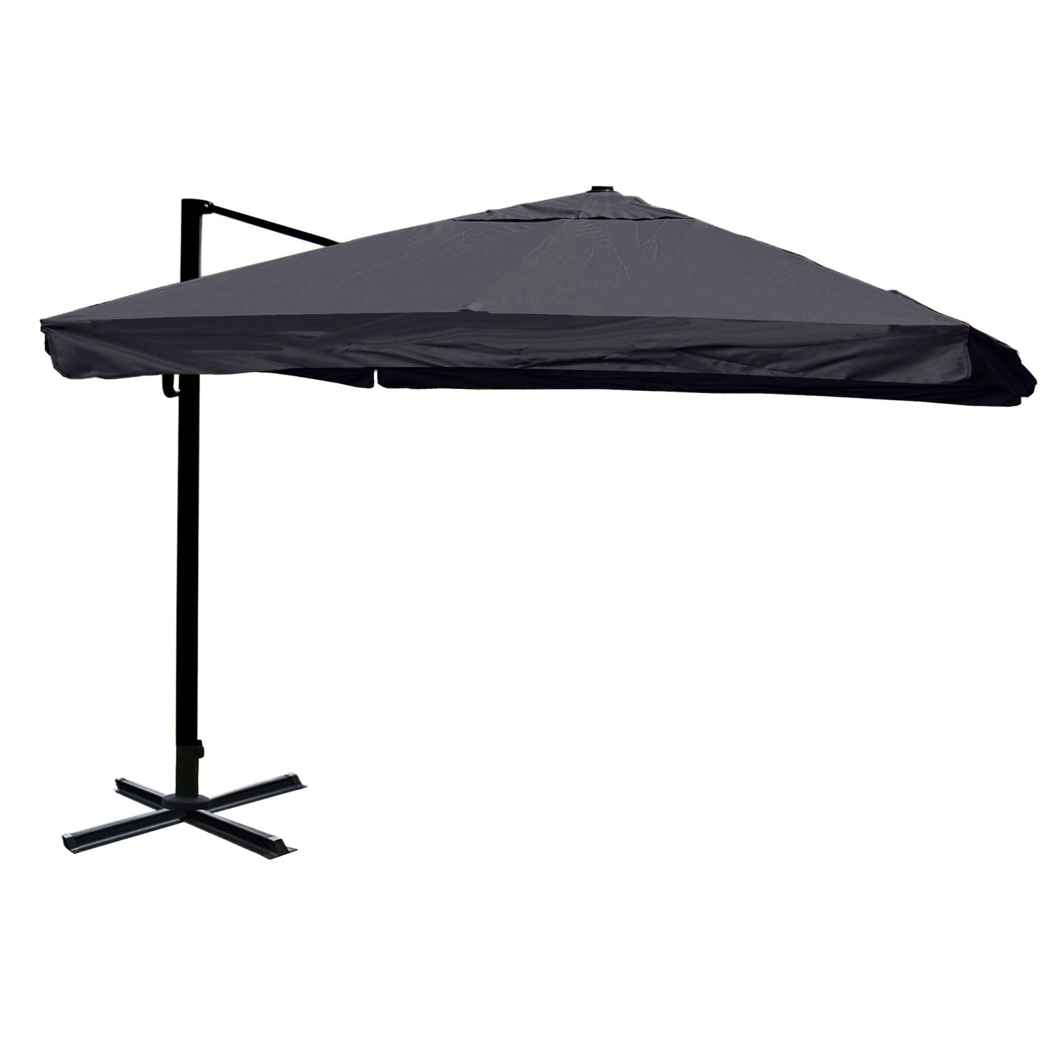 MCW Ampelschirm A96 3x3m Alu/Stahl Flap Anthrazit ohne Ständer Drehbar MCW Ampelschirm A96 3x3m Alu/Stahl Flap Anthrazit ohne Ständer Drehbar von MCW