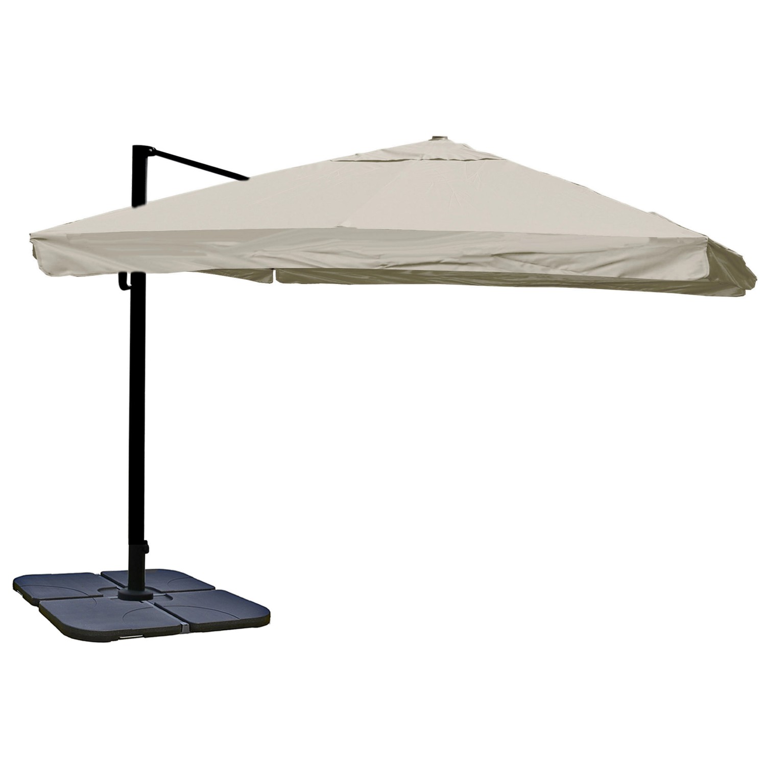 MCW Ampelschirm A96 3x3m Alu/Stahl Flap Creme-Grau mit Ständer Drehbar MCW Ampelschirm A96 3x3m Alu/Stahl Flap Creme-Grau mit Ständer Drehbar von MCW