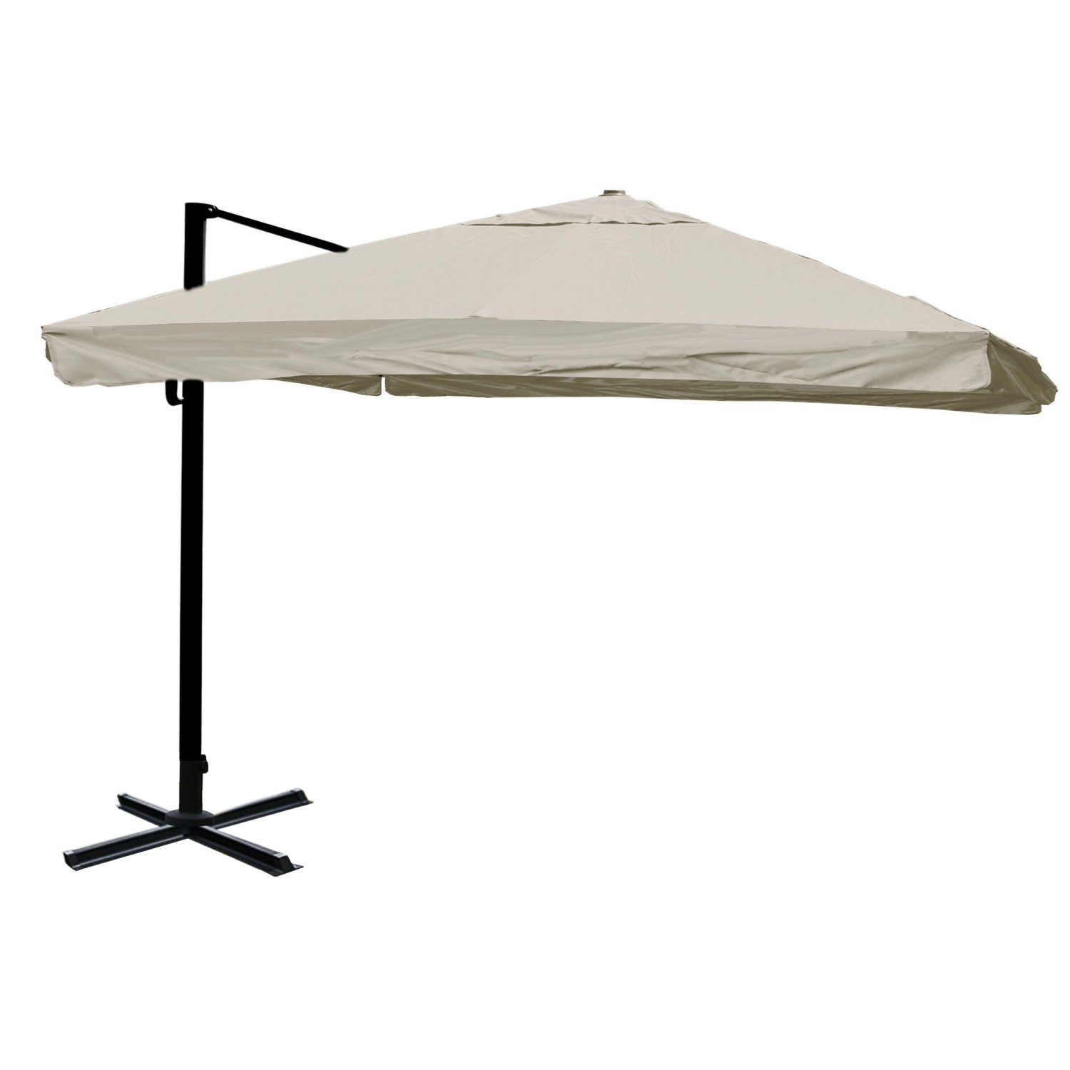 MCW Ampelschirm A96 3x3m Alu/Stahl Flap Creme-Grau ohne Ständer Drehbar MCW Ampelschirm A96 3x3m Alu/Stahl Flap Creme-Grau ohne Ständer Drehbar von MCW