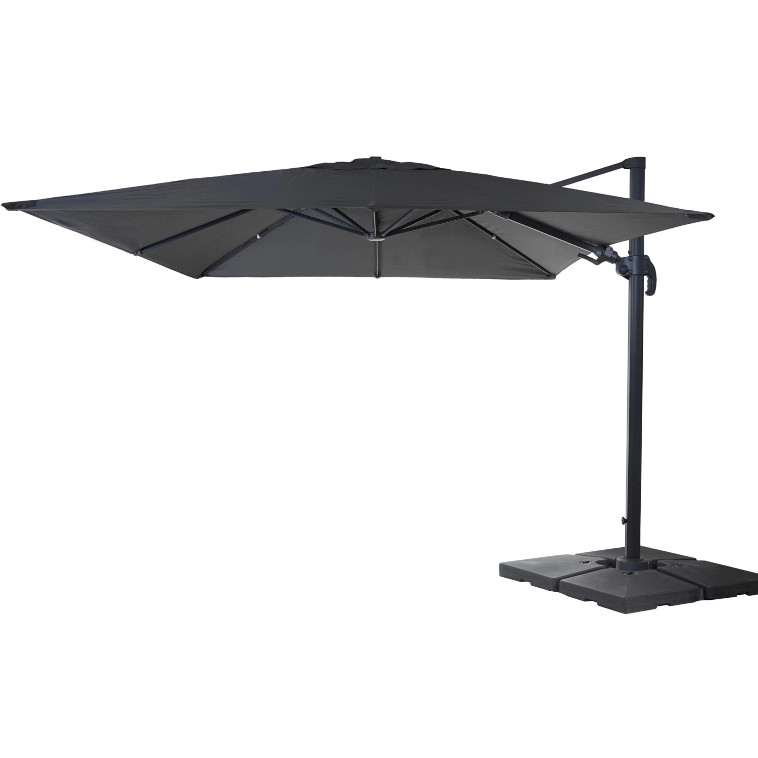 MCW Ampelschirm A96 3x4m Alu Anthrazit mit Ständer MCW Ampelschirm A96 3x4m Alu Anthrazit mit Ständer von MCW