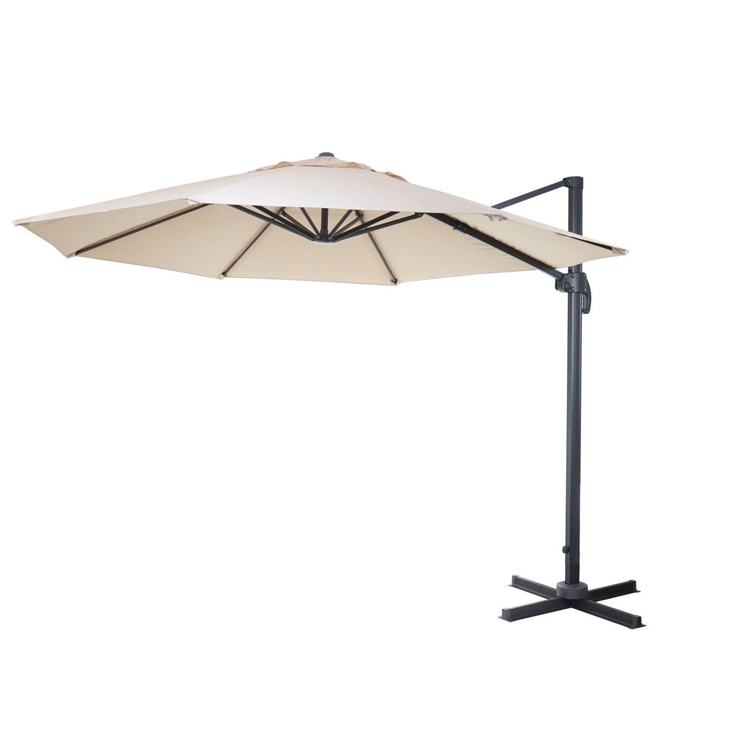 MCW Ampelschirm A96 Ø 3m Alu/Stahl Creme ohne Ständer Drehbar MCW Ampelschirm A96 Ø 3m Alu/Stahl Creme ohne Ständer Drehbar von MCW