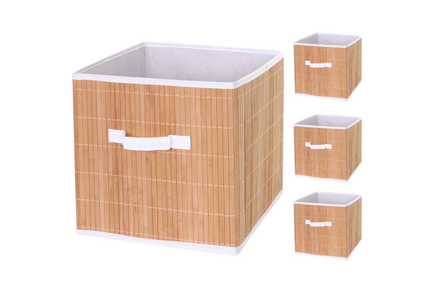 MCW Aufbewahrungsbox MCW-C21-AB-4 (Set, 4er), 4er-Set, Faltbar, Mit Bodeneinsatz von MCW