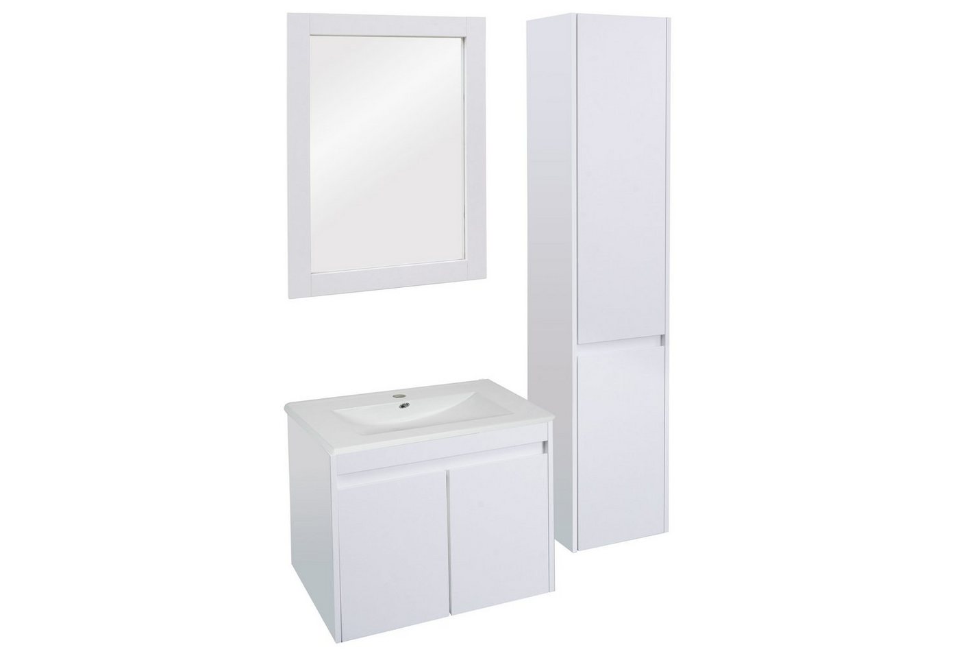 MCW Badezimmer-Set MCW-L86-BSW, (Set, 4-St., 4er), Zur Wandmontage von MCW