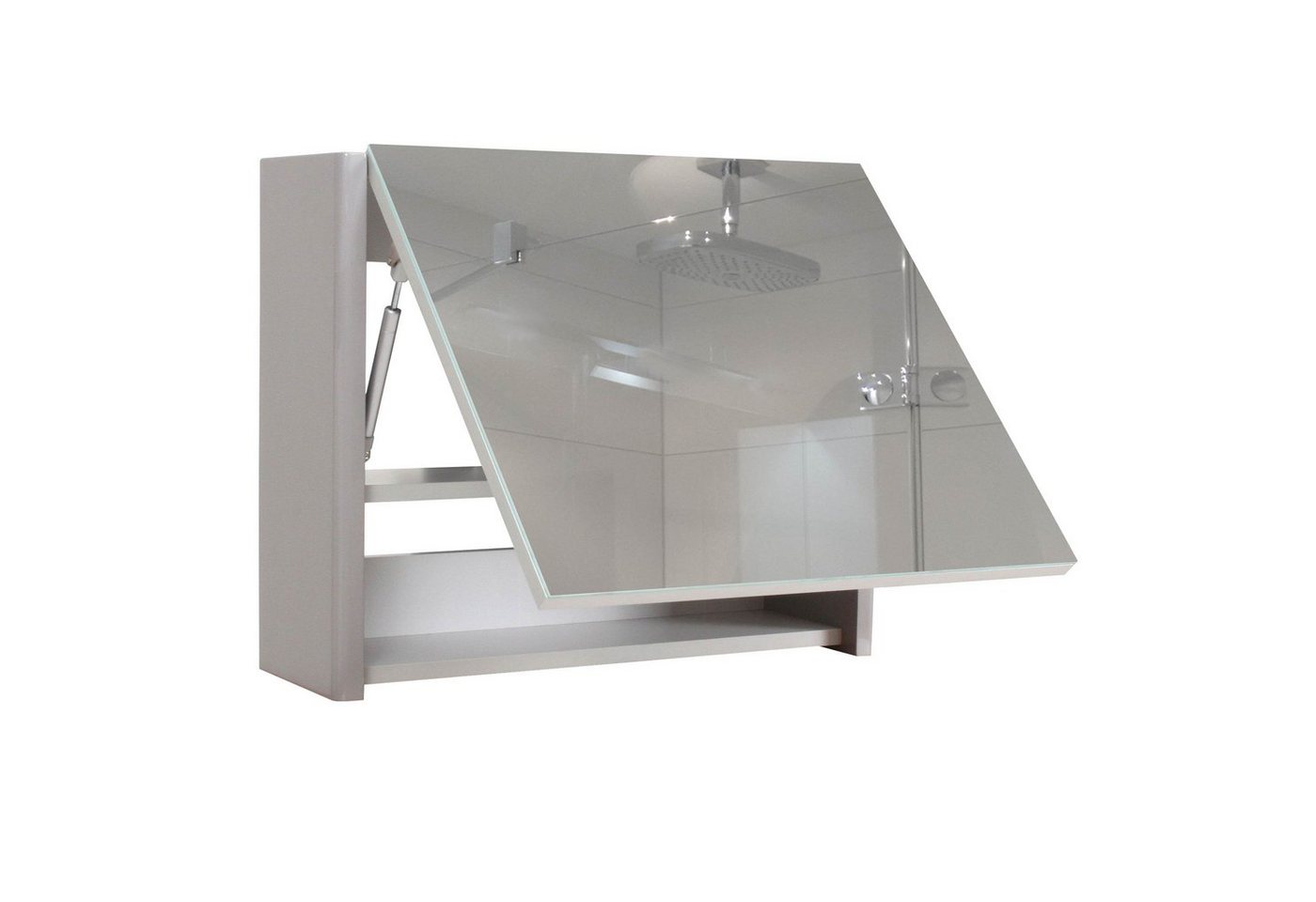 MCW Badezimmerspiegelschrank MCW-B19-C mit Ablagefläche, Hochglanz-Optik, Inkl. Einlegeboden von MCW