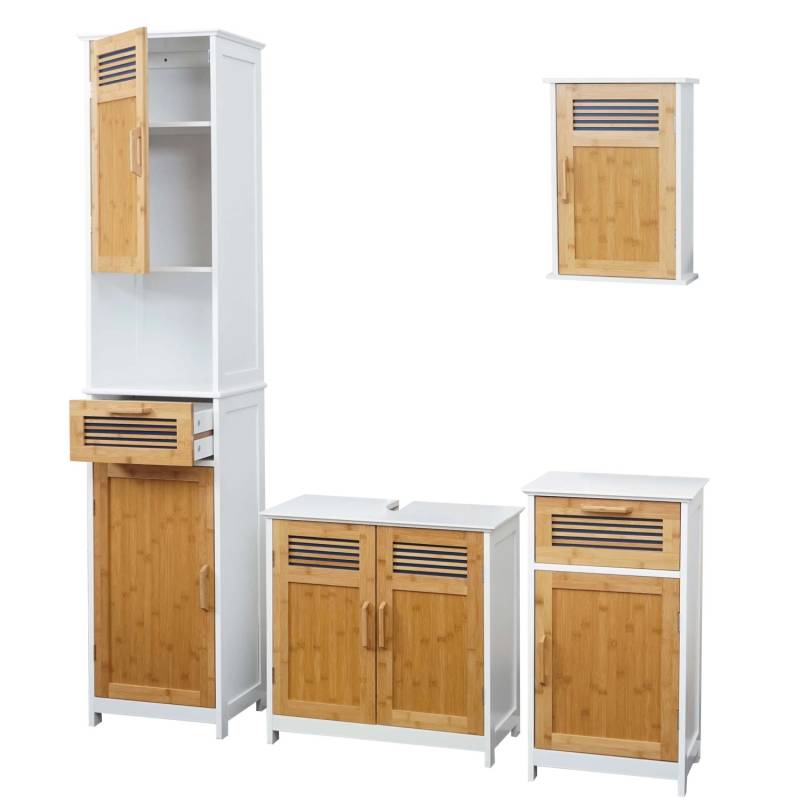 MCW Badmöbel A85 Hochschrank Waschbeckenunterschrank Hängeschrank Kommode von MCW