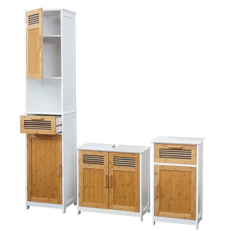 MCW Badset A85 Hochschrank Waschbeckenunterschank Kommode von MCW