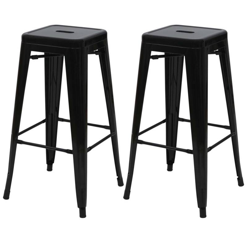 MCW Barhocker A73 2er-Set Schwarz von MCW