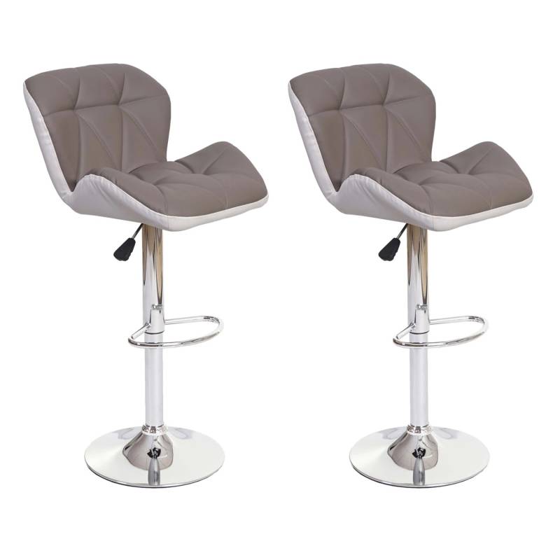 MCW Barhocker A92 2er-Set Taupe-Grau von MCW