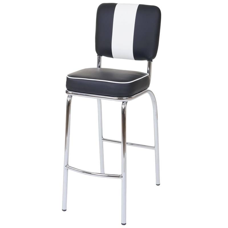 MCW Barhocker Akita 2er-Set Schwarz-Weiß von MCW