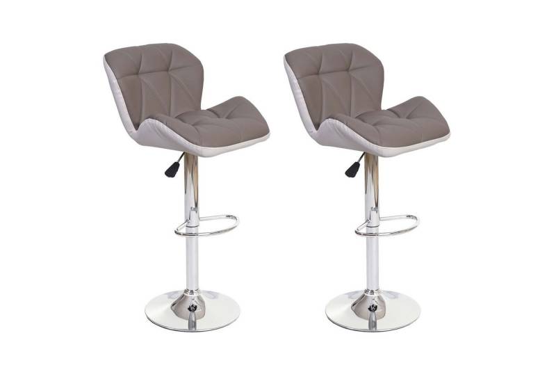 MCW Barhocker MCW-A92-2 (Set, 2er), Stufenlos höhenverstellbar, Polsterbezug mit Ziernaht von MCW